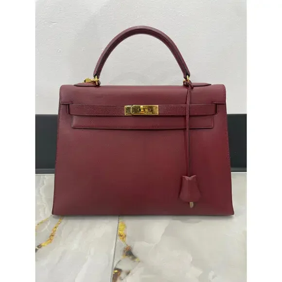 HERMES KELLY 32 SELLIER HANDBAG - Picture 2 of 10